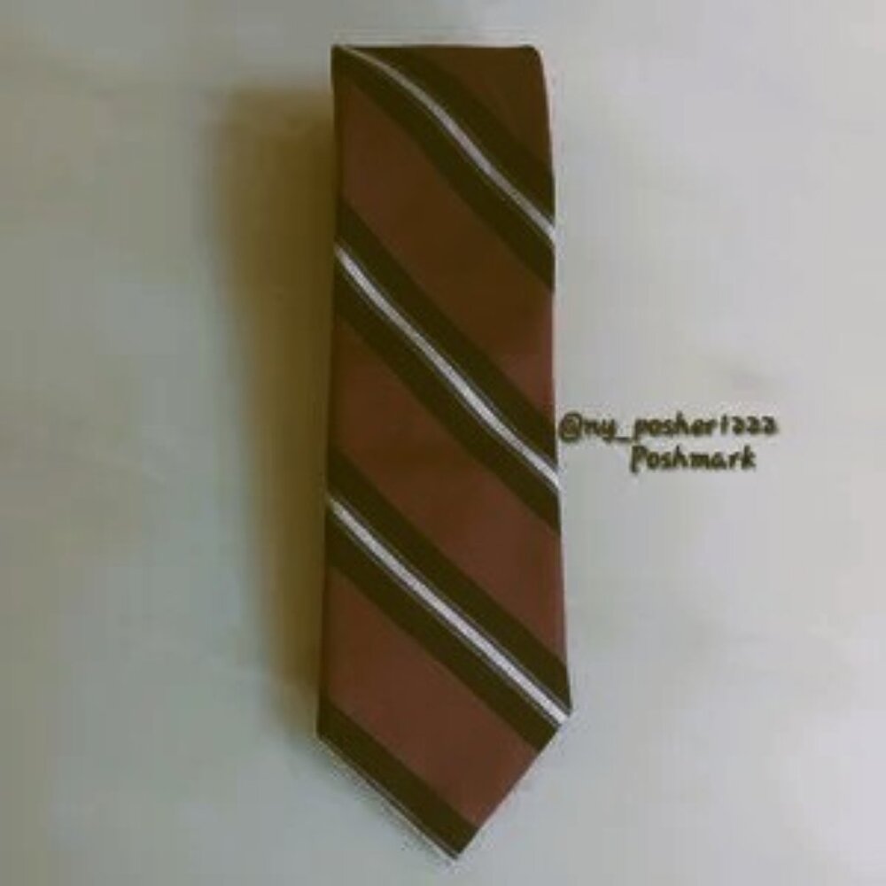 *𝓥𝓲𝓷𝓽𝓪𝓰𝓮 𝐒𝐓𝐀𝐅𝐅𝐎𝐑𝐃™ Striped Tie Burgundy/Black